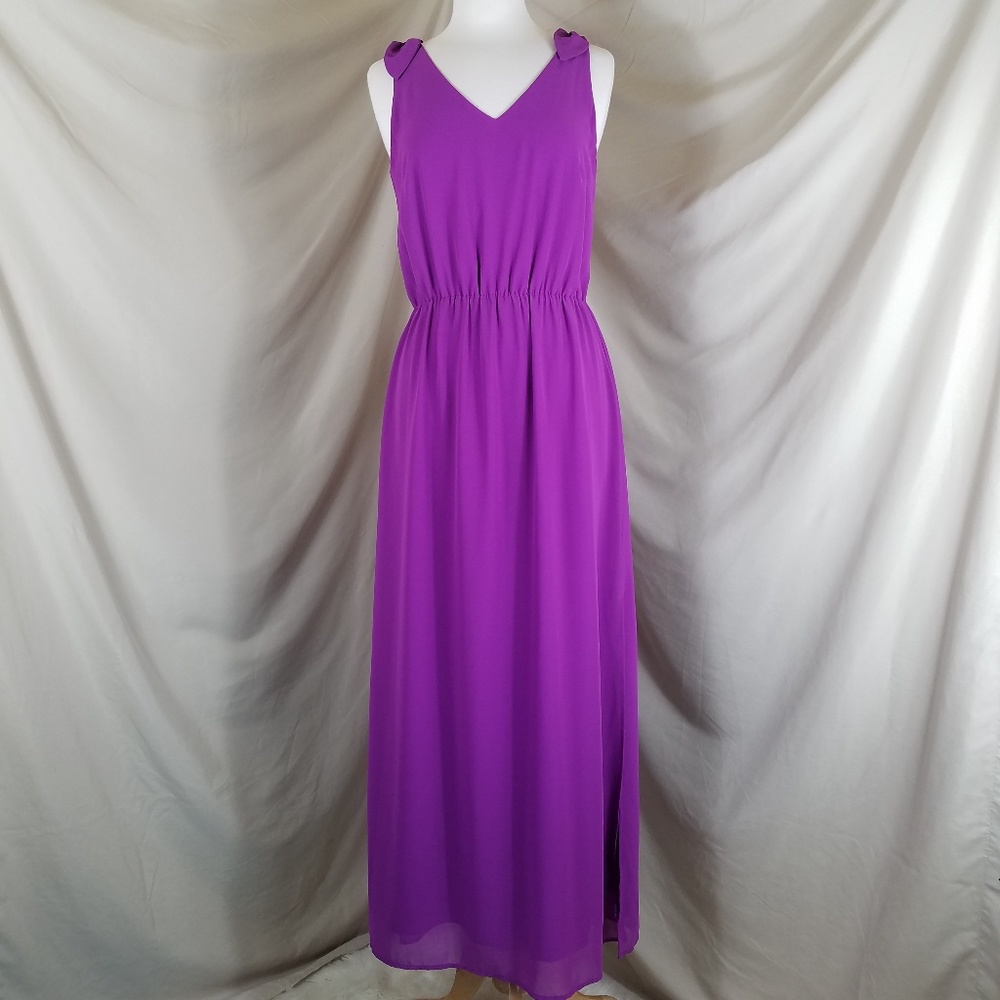 Cremieux Purple Full Length Dress